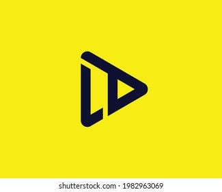 letter LD logo design vector template