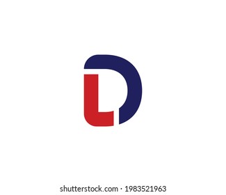 letter LD logo design vector template