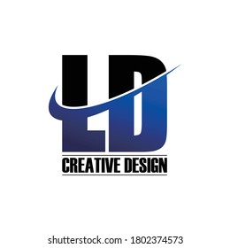 Letter LD modern logo design vector