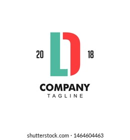 Letter LD Monogram Logo Design