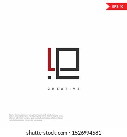 Letter LE, EL modern Logo icon monogram design. Vector graphic design template element.