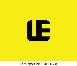 Logo-Design-Vektorgrafik-Vorlage für Letter LE