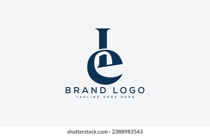 letter LE logo design vector template design for brand.