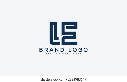 Buchstabe LE Logo Design Vektordesign für Marke.