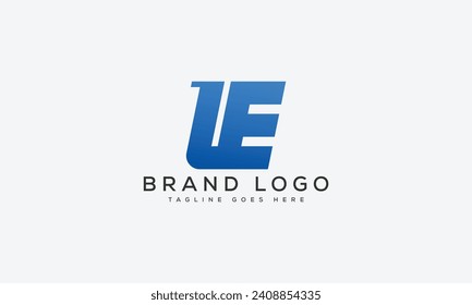 Buchstabe LE Logo Design Vektordesign für Marke.