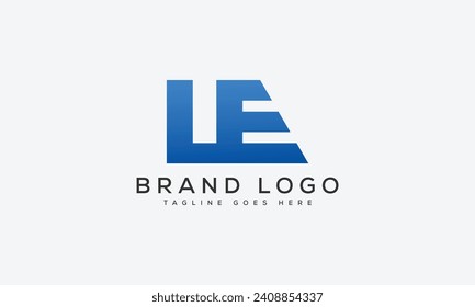 Buchstabe LE Logo Design Vektordesign für Marke.