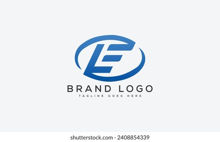 Buchstabe LE Logo Design Vektordesign für Marke.