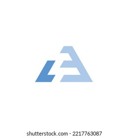 Letter LE Logo Triangle for Real Estate Logo