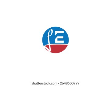 Letter LE modern logo design vector icon template