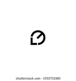 Letter LE monogram logo design vector
