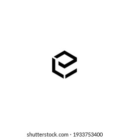 símbolo del logotipo de le, última plantilla vectorial