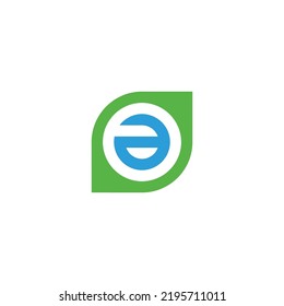 Letter a in leaf geometric symbol simple logo vector