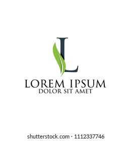 letter leaf logo