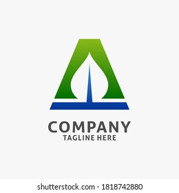 Inspiración en el diseño del logotipo de la letra A