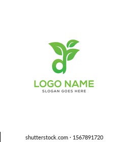 Letter Leaf Logo Design Template Stock Vector (Royalty Free) 1567891720 ...