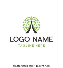 Letter A Leaf Nature Abstract Creative Business Ecology Naturally Logo