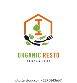 Carta I con legumbres de hoja para alimentos veganos orgánicos y modelo de negocio de Resto