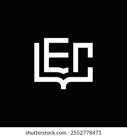 letter LEC document book logo design inspiration