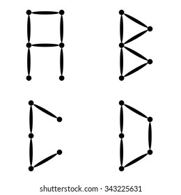letter, letters, font, geometric,abcd,