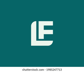 Letter LF logo design vector template