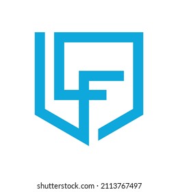 Diseño del logotipo de la línea Escudo LF Carta