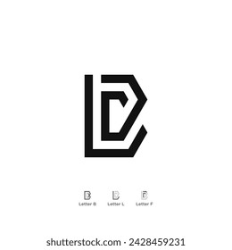 Letter LFB or LB loco concept vector icon