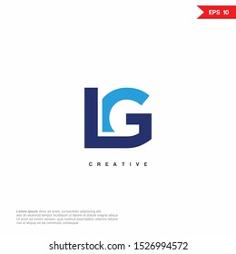 Letter LG, GL modern Logo icon monogram design. Vector graphic design template element. eps10