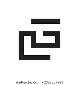 Letter LG or GL monogram logo design