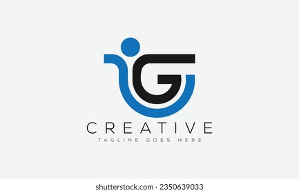 Letter LG logo design template vector illustration.