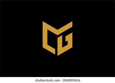 Vector de diseño del logotipo LG de la letra. Diseño del logotipo de Monograma LG. Icono de vector de tipo de esquema.