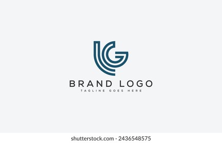 Diseño de la plantilla del vector del logotipo de la letra LG para la marca.
