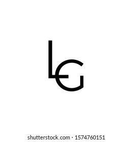 Letter LG logo icon vector.