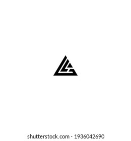 Letter LG monogram logo design vector