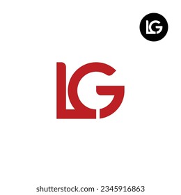 Letter LG Monogram Logo Design Unique