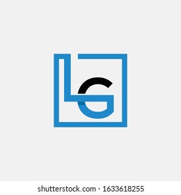 Letter LG Square Monogram Abstract Creative Business Modern Logo