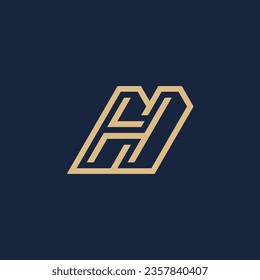 Letter LH or HL logo