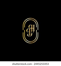 Letter LH logo design template with simple and unique