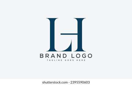 diseño de la plantilla vectorial del logotipo LH de letra para marca.