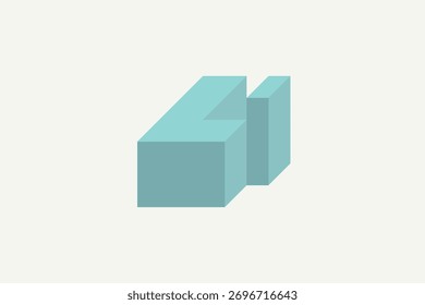 Letra Li logotipo de dos dimensiones