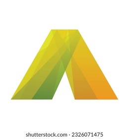 A letter light logo template