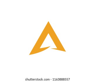 A Letter Lightning Logo Template vector icon illustration design