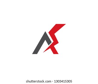 A letter Lightning Logo Template vector