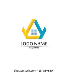 A Letter Lightning Logo Template vector icon illustration design