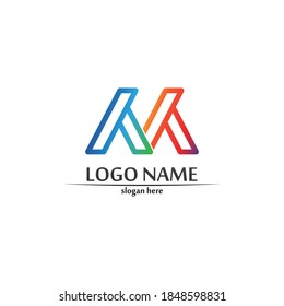 A Letter Lightning Logo Template vector icon illustration design