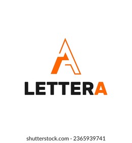letter a line art , letter A logo template