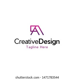 Letter A Line Creative Business Logo