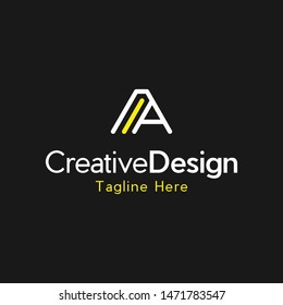 Letter A Line Creative Business Logo