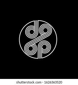 Letter of line d96p logo inspiration