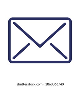 icono de línea de letra, ilustración de vector de contorno.