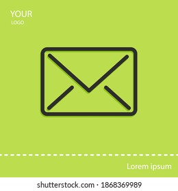 letter line icon, outline vector illustration.